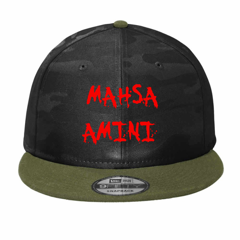 Mahsa Amini Iran #mahsaamini Camo Snapback by Cilukba | Artistshot