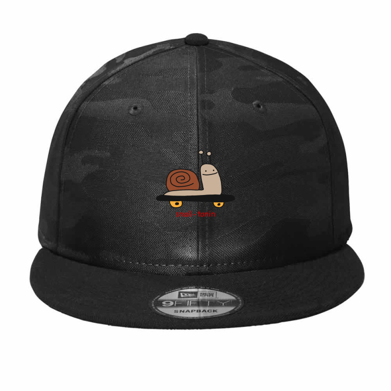 Snail-tonin Camo Snapback by RobinIntorcia | Artistshot