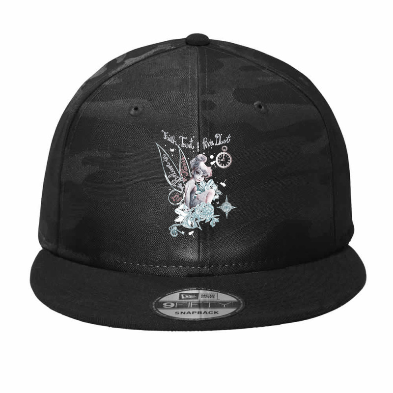 Tinkerbell-fairy---believe-fairies---faith-trust- Camo Snapback by KennethSteele | Artistshot