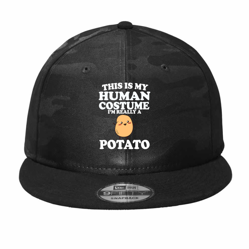 This Is My Human Costume I'm Really A Potato  Halloween Camo Snapback | Artistshot