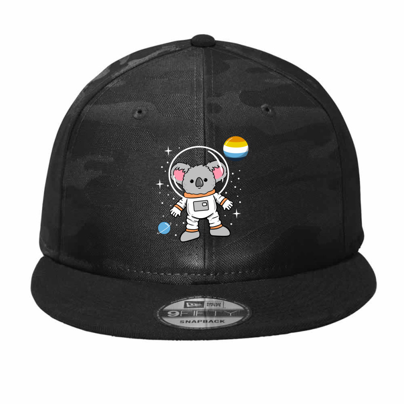 Koala Astronaut Aroace Pride Camo Snapback | Artistshot