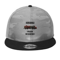 Danger, Train Running In Factorio Camo Snapback | Artistshot