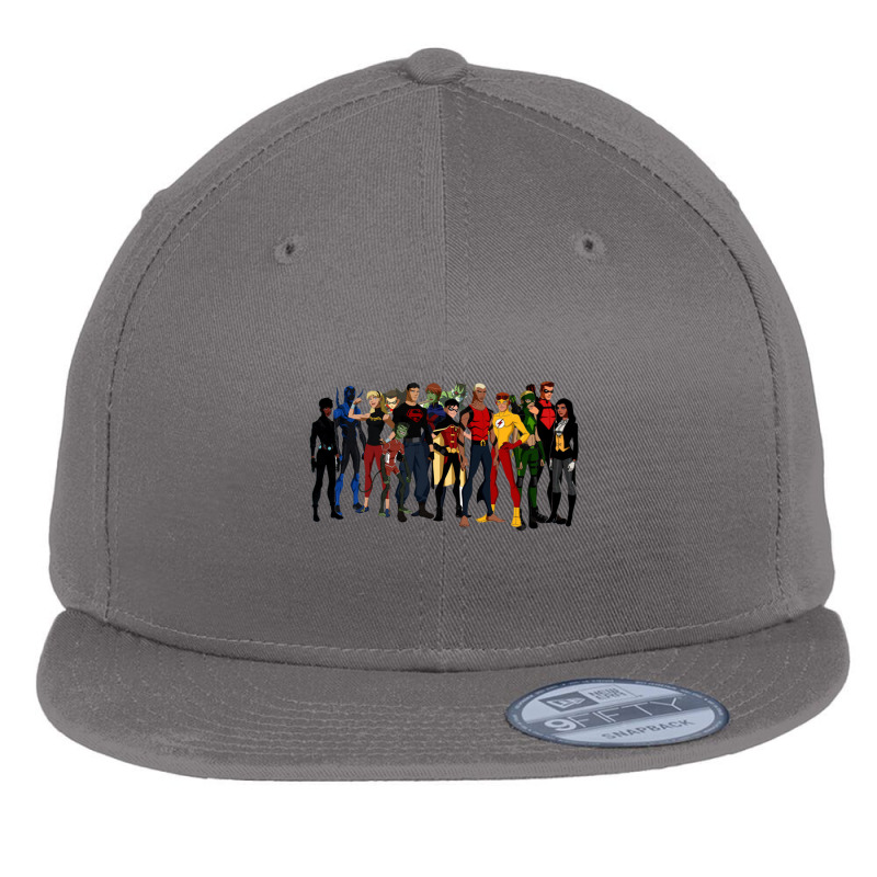 Young Justice Flat Bill Snapback Cap by HARRIETNELSON | Artistshot