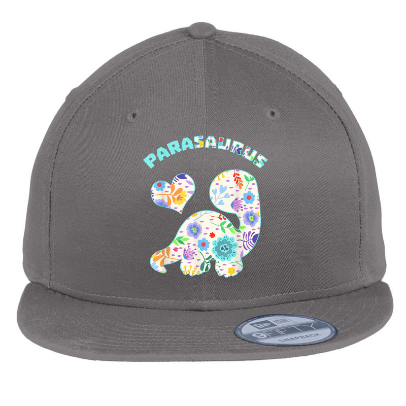 Parasaurus Paraprofessional Paraeducator Dinosaur Lover Flat Bill Snapback Cap | Artistshot