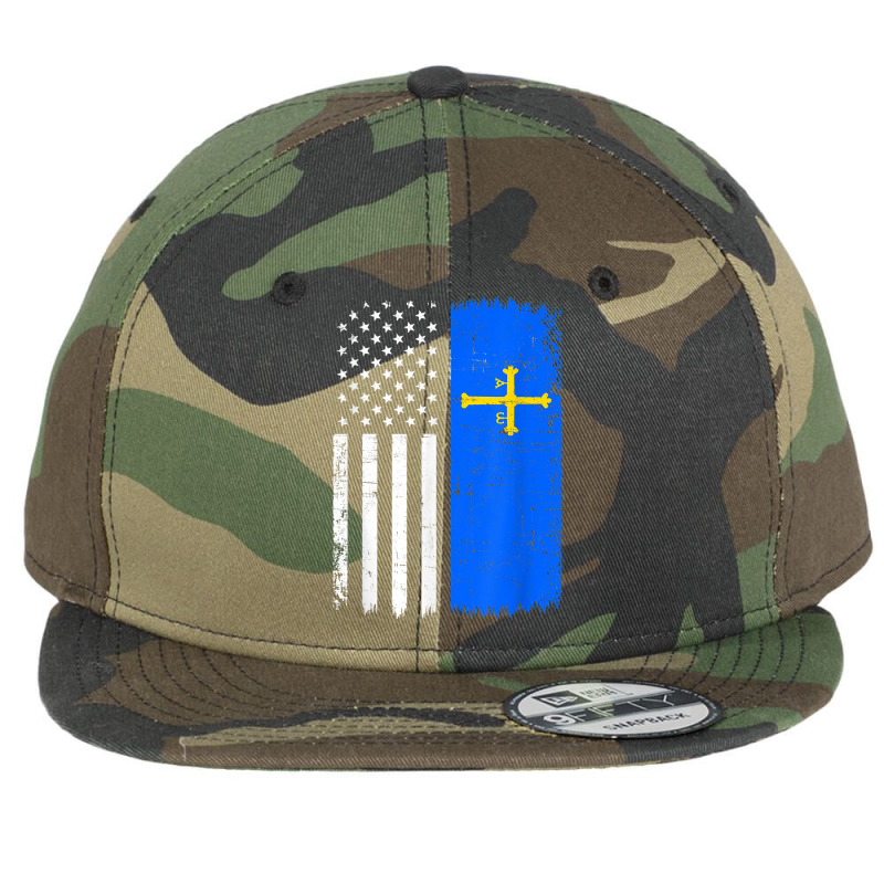 Asturias American Flag, Spain Asturias Flat Bill Snapback Cap by pennyWelborn | Artistshot