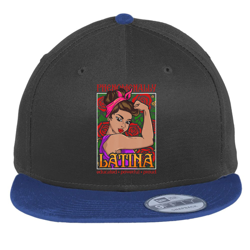 Phenomenally Latina Educated Powerful Proud, Latina Hispanic Flat Bill Snapback Cap by Kosdapen517 | Artistshot