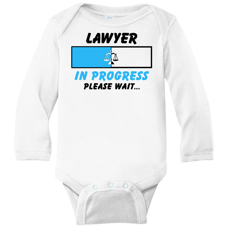 Lawyer In Progress For Light Long Sleeve Baby Bodysuit by autlu2024 | Artistshot