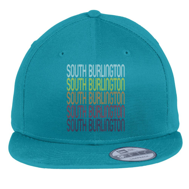 South Burlington, Vt  Vintage Style Vermont T Shirt Flat Bill Snapback Cap | Artistshot