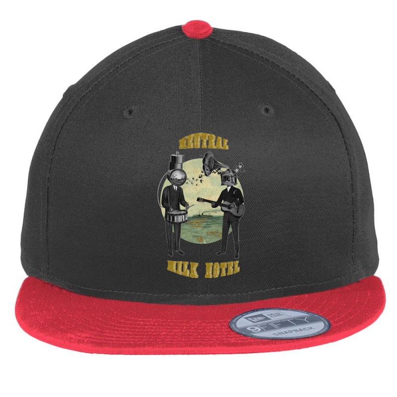 Neutral Milk Hotel Classic Flat Bill Snapback Cap by cm-arts | Artistshot