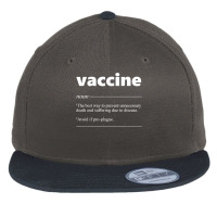 Vaccine Definition Nurse Doctor Vaccination Flat Bill Snapback Cap | Artistshot