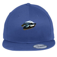 Pagani Zonda Cinque Racing Art Print Flat Bill Snapback Cap | Artistshot