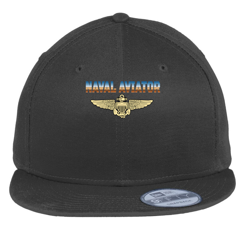 Fly Naval Aviator Classic Naval Officer Pilot Wing Navy Sweatshirt Flat Bill Snapback Cap by cm-arts | Artistshot