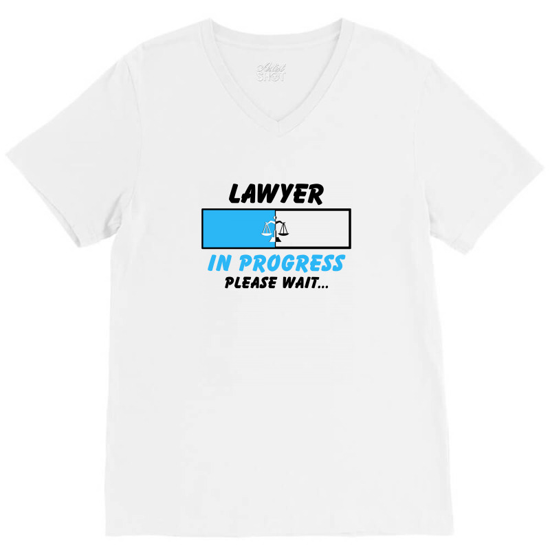 Lawyer In Progress For Light V-Neck Tee by autlu2024 | Artistshot