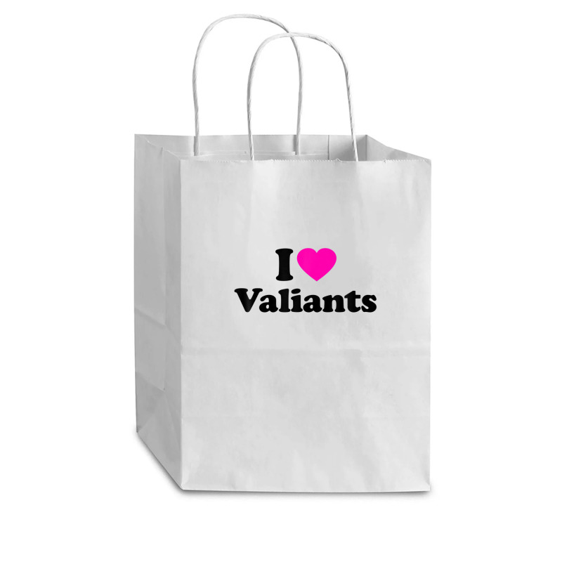 Valiants Love Heart College University Alumni Cub Paper Bag - 8 X 4 1/2 X 10 1/4 | Artistshot