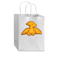 Dino Pterosaur Chicken Nugget Pattern Funny Dino Pterodactyl Cub Paper Bag - 8 X 4 1/2 X 10 1/4 | Artistshot