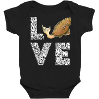 Halibut Love Fisherman Halibut Fish Flounder Fish Fishing T Shirt Baby Bodysuit | Artistshot