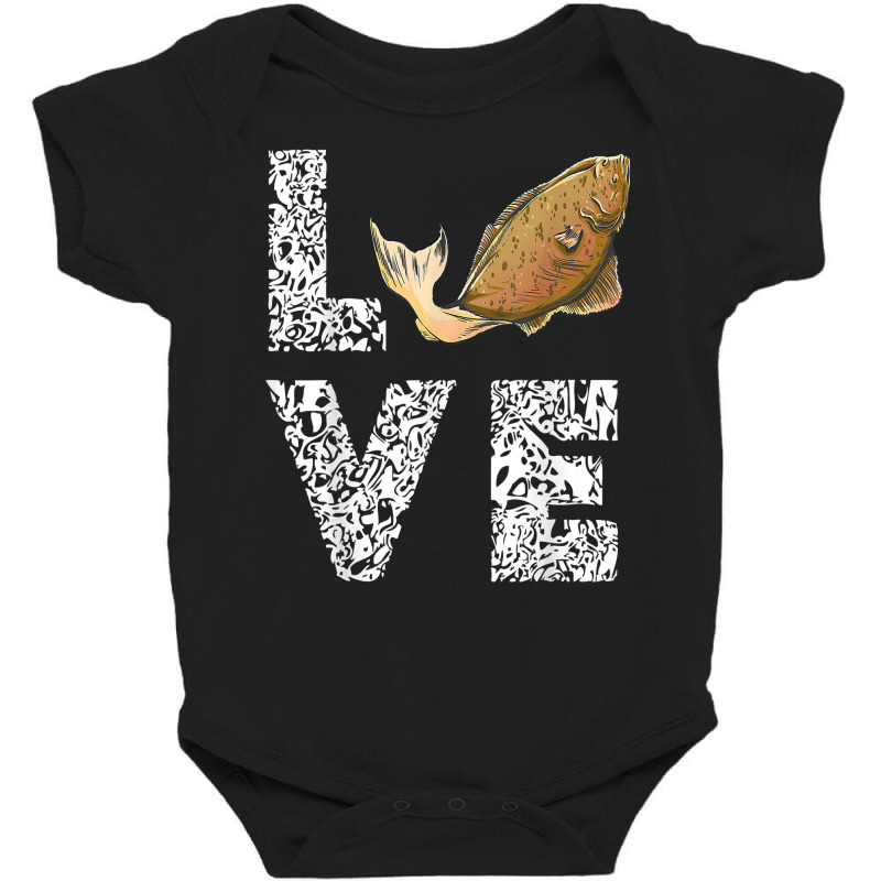 Halibut Love Fisherman Halibut Fish Flounder Fish Fishing T Shirt Baby Bodysuit | Artistshot