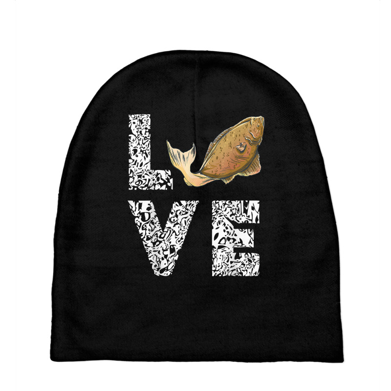 Halibut Love Fisherman Halibut Fish Flounder Fish Fishing T Shirt Baby Beanies | Artistshot