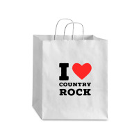 I Love Country Rock Debie Paper Bag - 10 X 5 X 13 | Artistshot