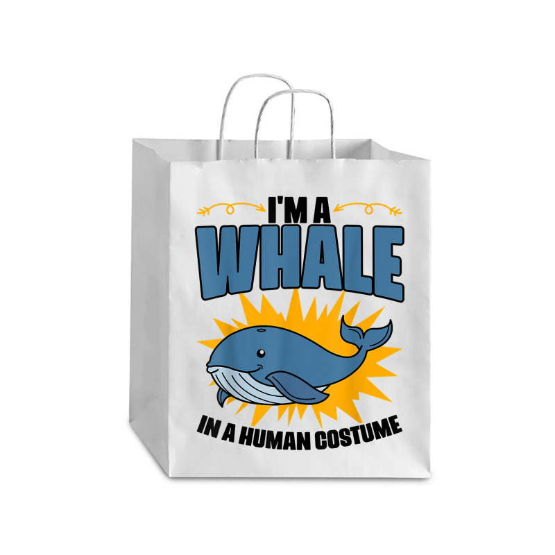 Funny Whale Marine Mammal Animal Sea Life Marine Biologist T Shirt Debie Paper Bag - 10 X 5 X 13 | Artistshot