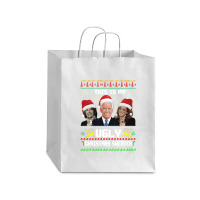 This Is My Ugliest Christmas Sweater Funny Joe Biden Kamala Sweatshirt Debie Paper Bag - 10 X 5 X 13 | Artistshot