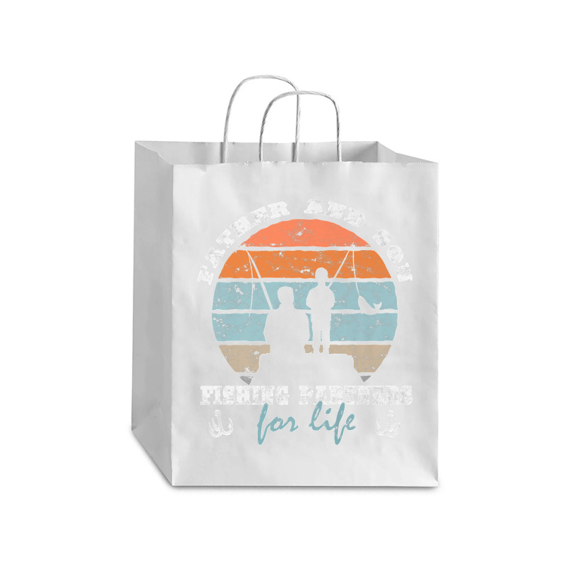 Father And Son Fishing Partners For Life Dad Son Fishing Premium Debie Paper Bag - 10 X 5 X 13 | Artistshot