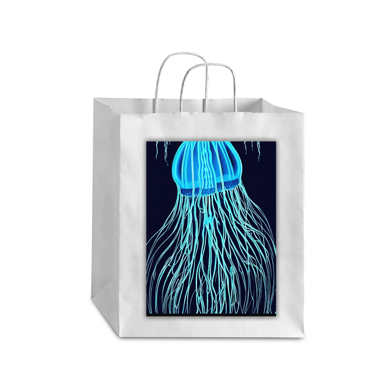 Jellyfish Artwork Sea Debie Paper Bag - 10 X 5 X 13 | Artistshot