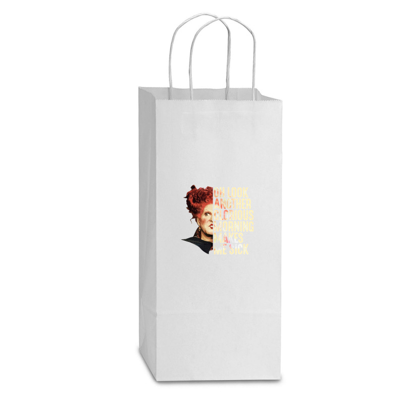 Oh Look Double Wine Paper Bag - 6 1/2 X 3 1/2 X 12 3/8 | Artistshot