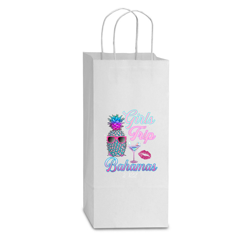 Girls Trip 2022 For Women Bahamas Bachelor Party Double Wine Paper Bag - 6 1/2 X 3 1/2 X 12 3/8 | Artistshot