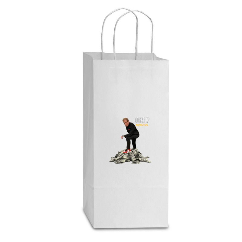 Drip Bayless Double Wine Paper Bag - 6 1/2 X 3 1/2 X 12 3/8 | Artistshot