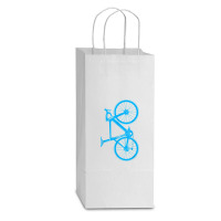 Vintage Bicycle Bike Triathlon Cyclist Sports Cycling Gifts T Shirt Double Wine Paper Bag - 6 1/2 X 3 1/2 X 12 3/8 | Artistshot