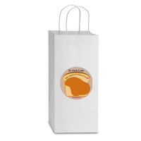 The Daily Toastie  Maybe Today Starts With Peanut Butter Double Wine Paper Bag - 6 1/2 X 3 1/2 X 12 3/8 | Artistshot