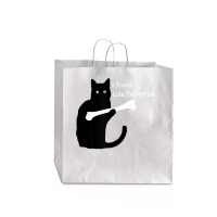 I Found This Humerus Black Cat Jumbo Paper Bag - 18 X 7 X 18 3/4 | Artistshot