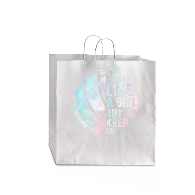 Volleyball Sport Lover Funny Volleyball Design Girls Women Youth Teen  Jumbo Paper Bag - 18 X 7 X 18 3/4 | Artistshot