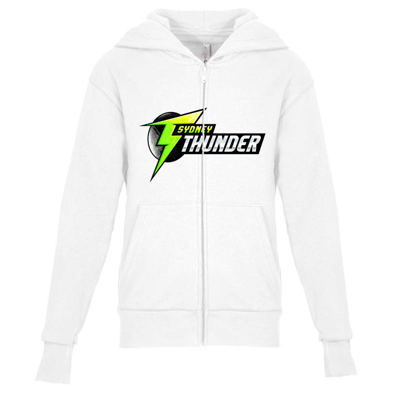 Sydney Thunder Youth Zipper Hoodie by SomArt | Artistshot