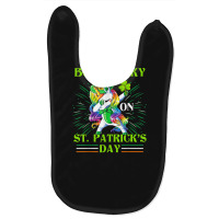 Born Lucky On St Patricks Day Girl St Patrick's Day Unicorn Baby Bibs | Artistshot