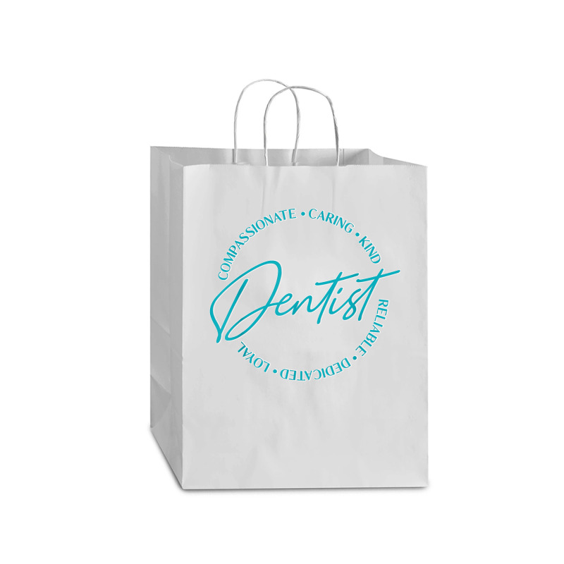 Dentist And Dental Student Quote Caring Dental Quote Mart Paper Bag -13 X 7 X 17 | Artistshot