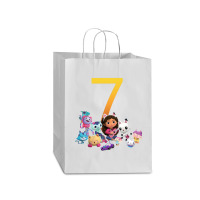 Gabby Dollhouse 7th Birthday Boy And Girl Costom Number Mart Paper Bag -13 X 7 X 17 | Artistshot