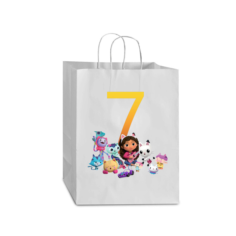 Gabby Dollhouse 7th Birthday Boy And Girl Costom Number Mart Paper Bag -13 X 7 X 17 | Artistshot