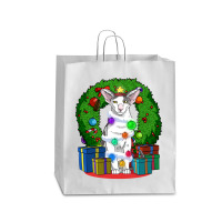 Oriental Shorthair Cat Christmas Tree X Mas Santa Long Sleeve T Shirt Queen Paper Bag - 16 X 6 X 19 1/4 | Artistshot