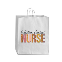 Leopard Infection Control Nurse Print For Nursing Student Long Sleeve Queen Paper Bag - 16 X 6 X 19 1/4 | Artistshot