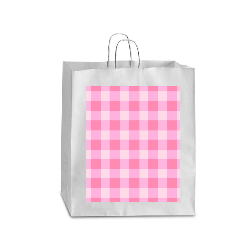 Preppy Pink Aesthetic Gingham Preppy Aesthetic Graphic Queen Paper Bag - 16 X 6 X 19 1/4 | Artistshot