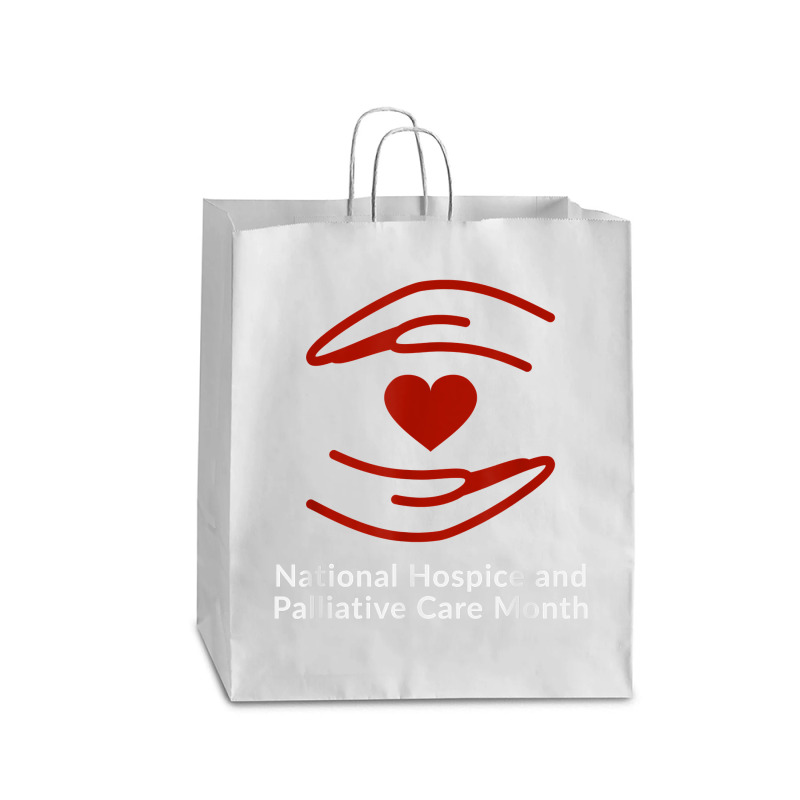 National Hospice And Palliative Care Month T Shirt Queen Paper Bag - 16 X 6 X 19 1/4 | Artistshot