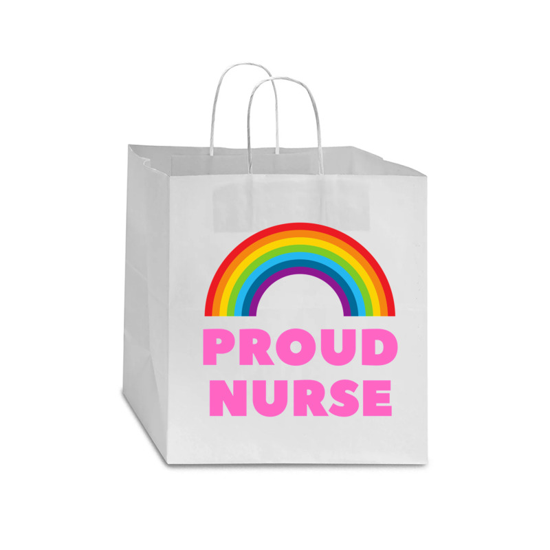 Proud Gay Nurse Star Paper Bag - 13 X 7 X 13 | Artistshot