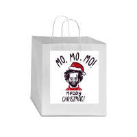 Mo Mo Mo Merry Christmas Classic Star Paper Bag - 13 X 7 X 13 | Artistshot