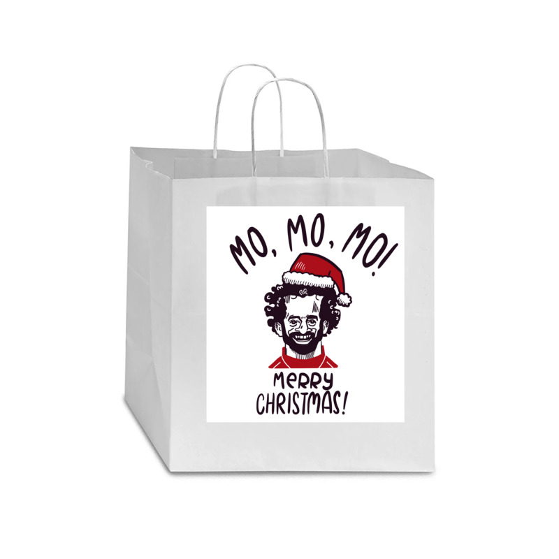 Mo Mo Mo Merry Christmas Classic Star Paper Bag - 13 X 7 X 13 | Artistshot