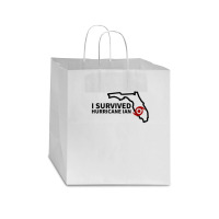 Hurricane Ian I Survived Hurricane Ian Star Paper Bag - 13 X 7 X 13 | Artistshot