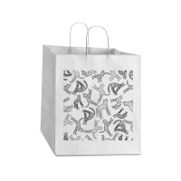 Animals Pattern Product Design Take Out Paper Bag - 14 X 10 X 15 1/2 | Artistshot