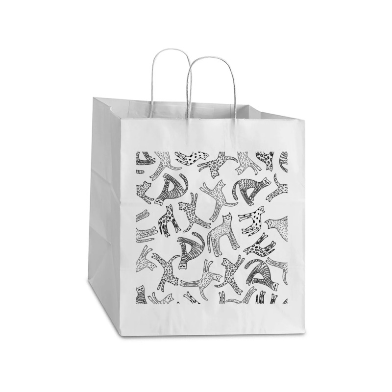 Animals Pattern Product Design Take Out Paper Bag - 14 X 10 X 15 1/2 | Artistshot