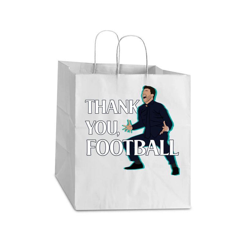 Mauricio Pochettino Thank You Football Essential Take Out Paper Bag - 14 X 10 X 15 1/2 | Artistshot